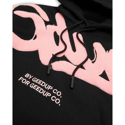 GEEDUP Handstyle Hoodie - Black/Pink