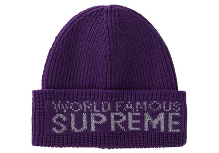 Supreme World Famous Beanie - Dark Purple (FW20)