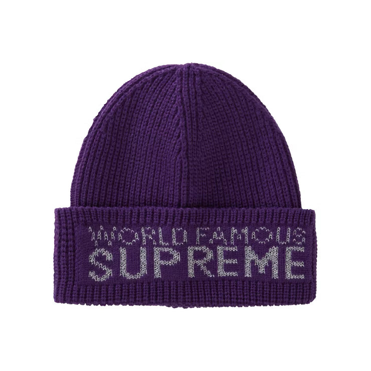 Supreme World Famous Beanie - Dark Purple (FW20)