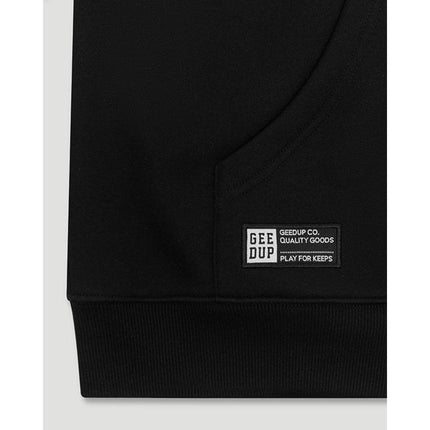 GEEDUP Team Logo Hoodie - Black/Grey Monochrome