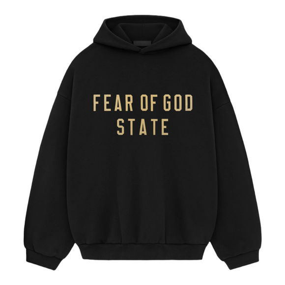 FEAR OF GOD ESSENTIALS State Fleece Hoodie - Black (FW24)