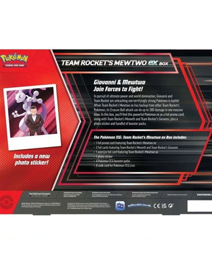 Pokemon TCG - Team Rocket's Mewtwo ex Box