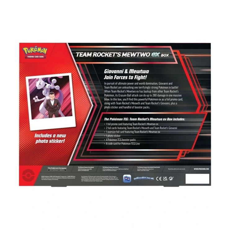 Pokemon TCG - Team Rocket's Mewtwo ex Box