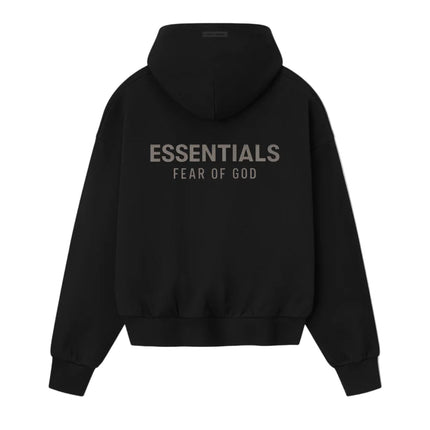 FEAR OF GOD ESSENTIALS Classic Fleece Hoodie - Jet Black (SS25)