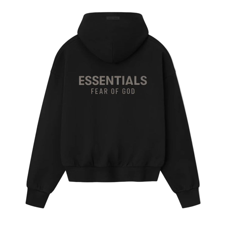 FEAR OF GOD ESSENTIALS Classic Fleece Hoodie - Jet Black (SS25)
