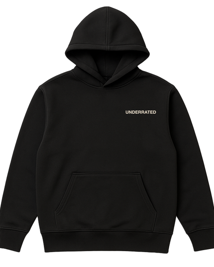 UNDERRATED Classic Logo Hoodie - Black