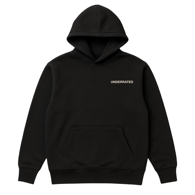 UNDERRATED Classic Logo Hoodie - Black
