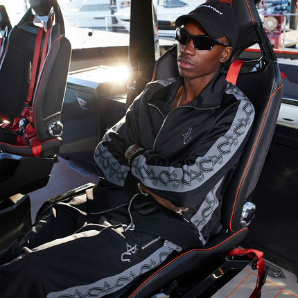 REALISM X UNDERRATED Run Line Track Pant - Black