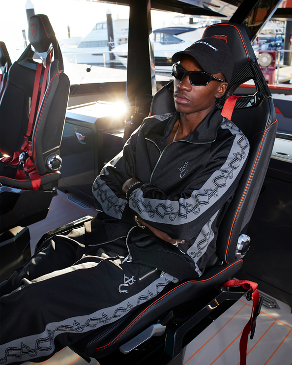 REALISM X UNDERRATED Run Line Track Pant - Black