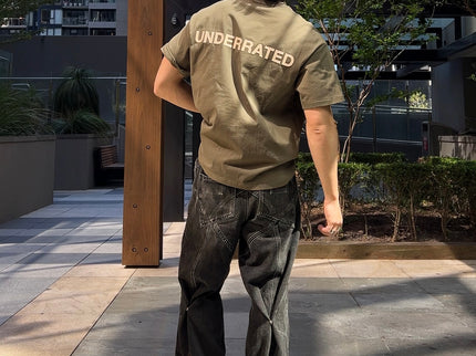UNDERRATED Classic Logo T-Shirt - Khaki