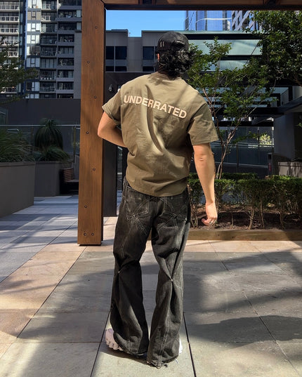 UNDERRATED Classic Logo T-Shirt - Khaki