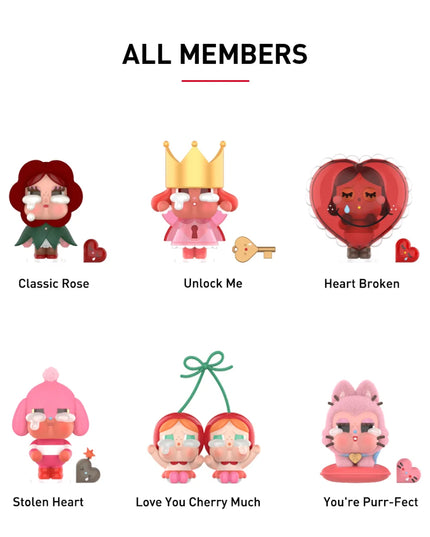 Pop Mart CryBaby Crying For Love Series Figures Blind Box