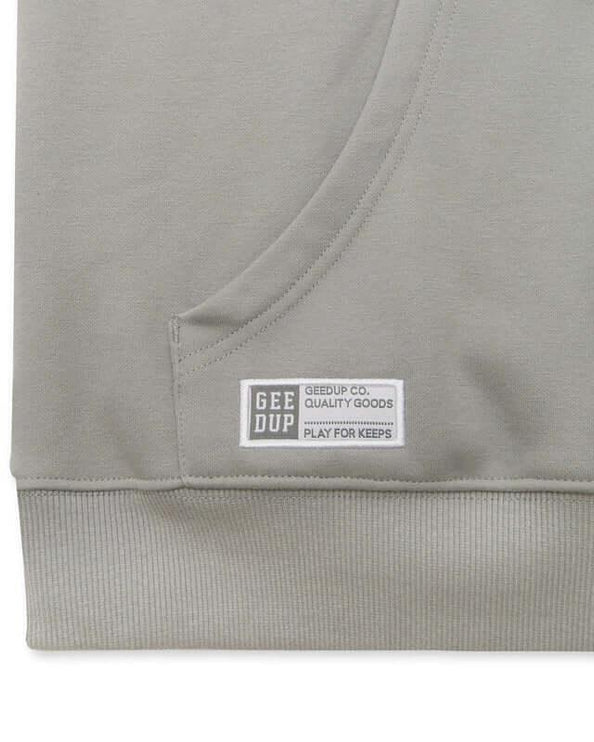GEEDUP Team Logo Hoodie - Nardo Grey/Gold