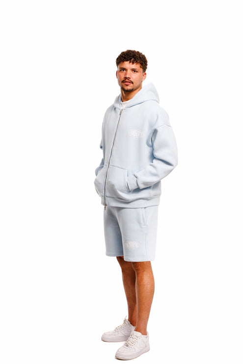 UNDERRATED Stamp Zip Hoodie - Powder Blue