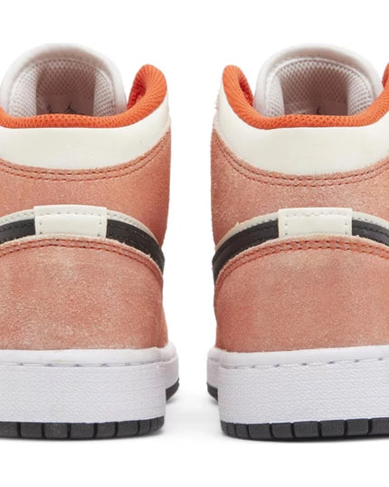 Air Jordan 1 Mid SE 'Orange Suede' (GS)