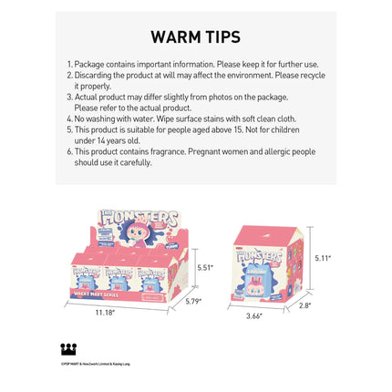 Pop Mart Labubu The Monsters Wacky Mart Series Squishy Charm Blind Box