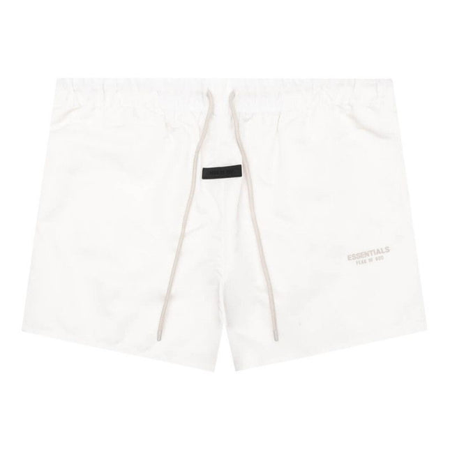 FEAR OF GOD ESSENTIALS Nylon Running Shorts - Cloud Dancer (FW23)