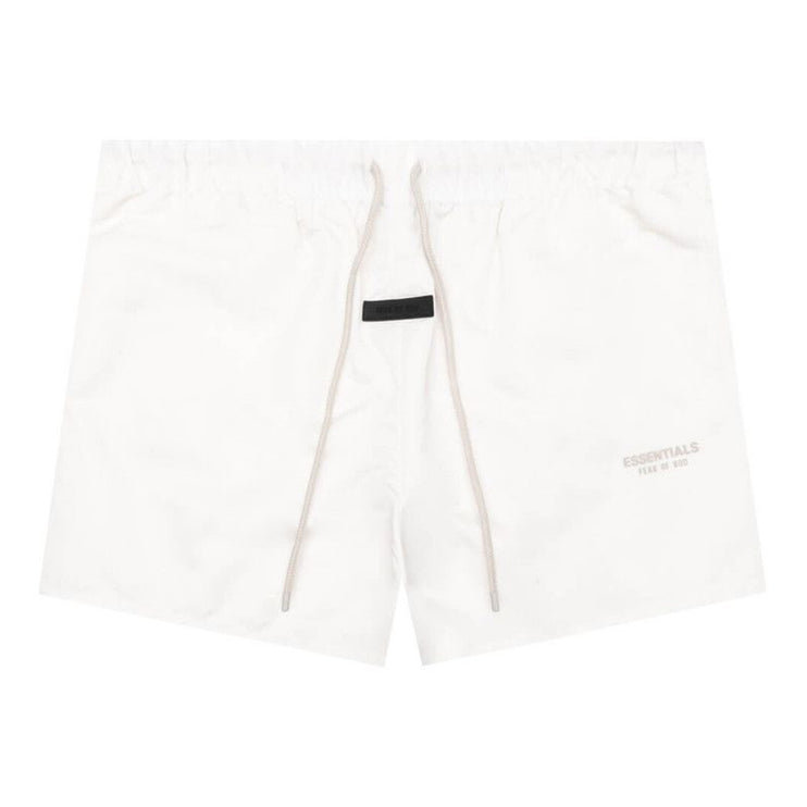 FEAR OF GOD ESSENTIALS Nylon Running Shorts - Cloud Dancer (FW23)