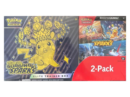 Pokemon TCG Scarlet & Violet - Surging Sparks Elite Trainer Box & Booster Bundle (2-Pack)