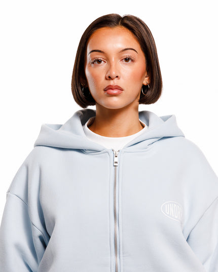 UNDERRATED Stamp Zip Hoodie - Powder Blue