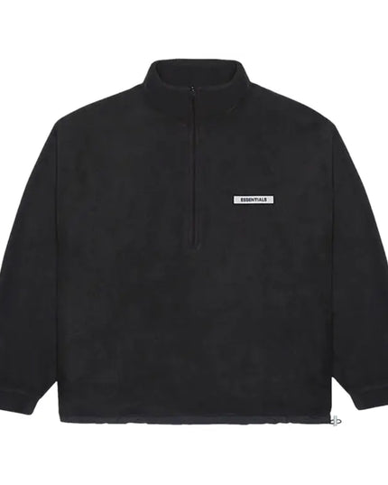 FEAR OF GOD ESSENTIALS Polar Fleece Half Zip - Black (SS20)