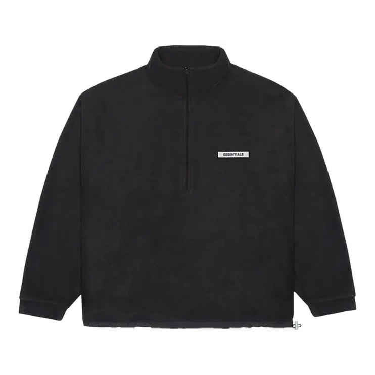 FEAR OF GOD ESSENTIALS Polar Fleece Half Zip - Black (SS20)