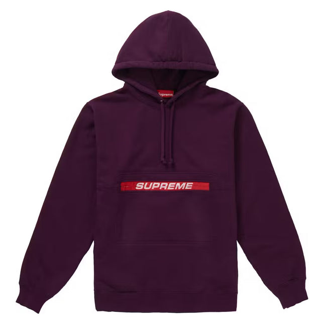 Supreme Zip Pouch Hoodie - Eggplant (SS19)