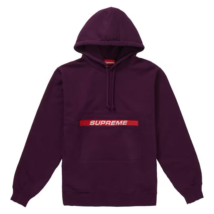 Supreme Zip Pouch Hoodie - Eggplant (SS19)