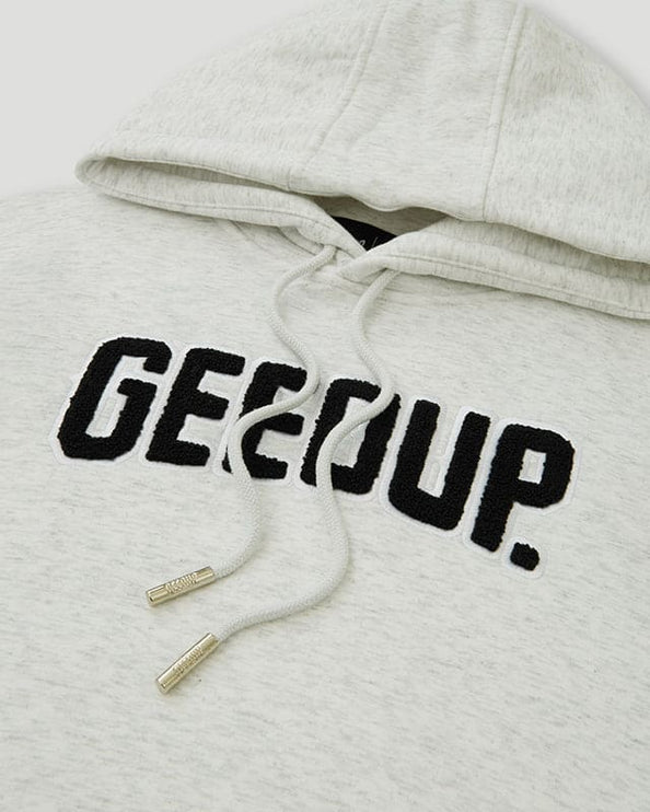 GEEDUP PFK Hoodie - White Marle/Black