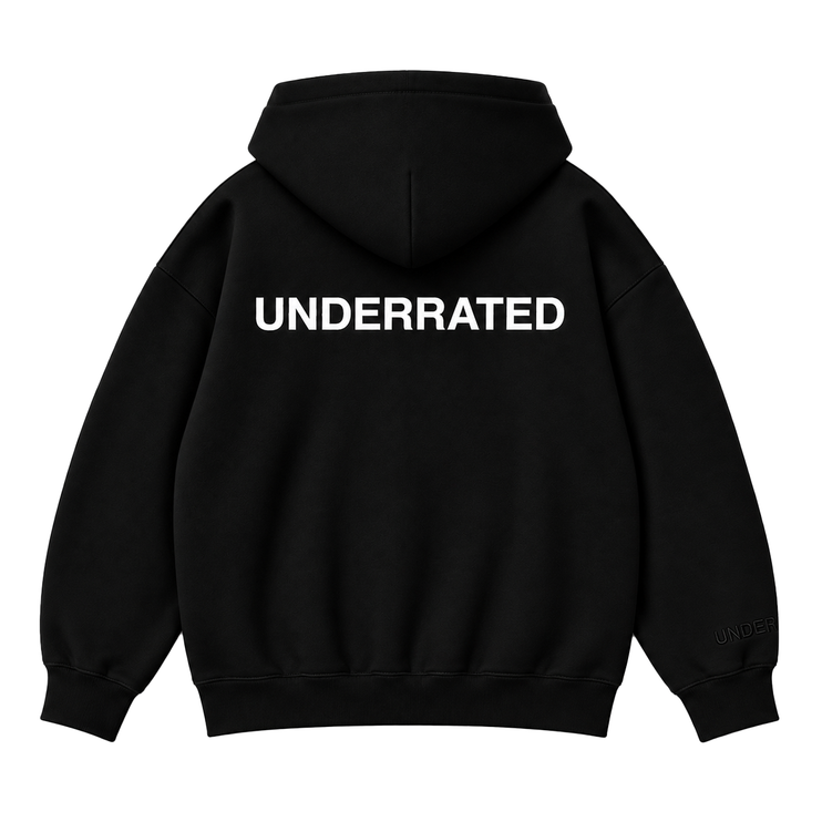 UNDERRATED Classic Logo V2 Hoodie - Black