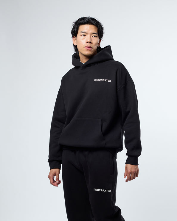 UNDERRATED Classic Logo V2 Hoodie - Black