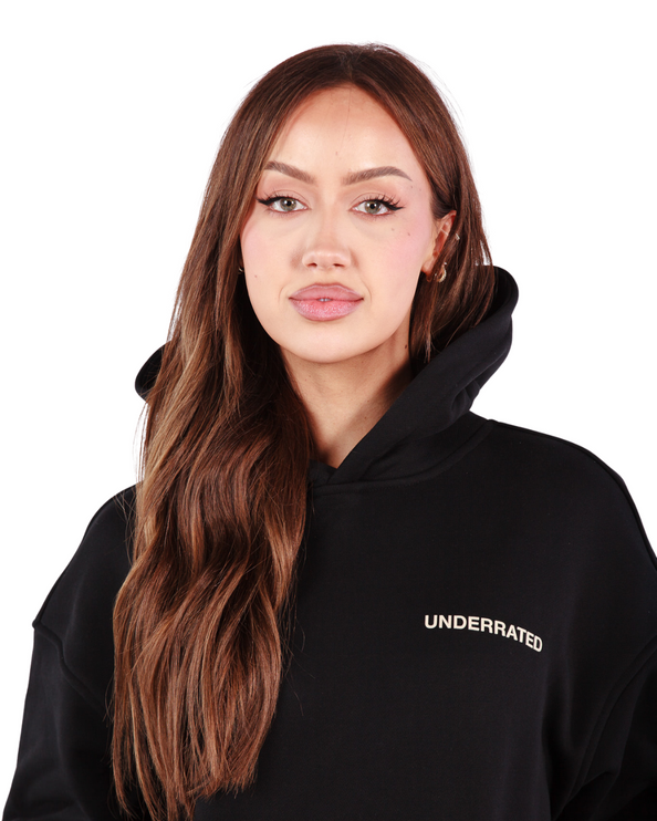 UNDERRATED Classic Logo Hoodie - Black