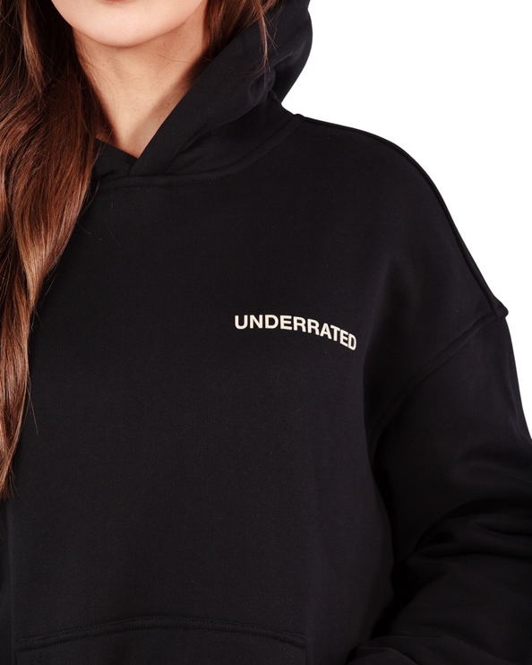UNDERRATED Classic Logo Hoodie - Black