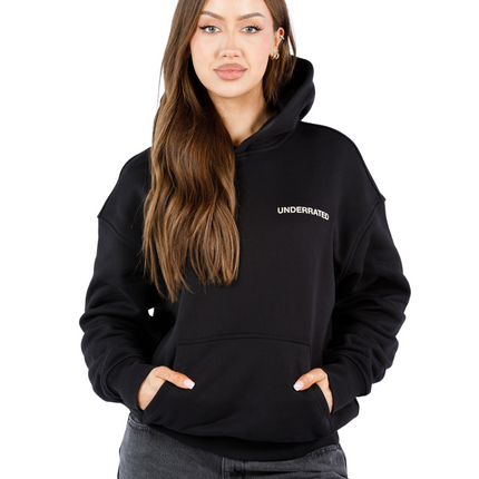 UNDERRATED Classic Logo Hoodie - Black