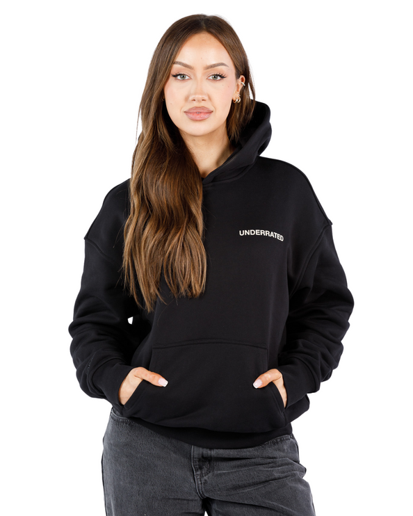 UNDERRATED Classic Logo Hoodie - Black