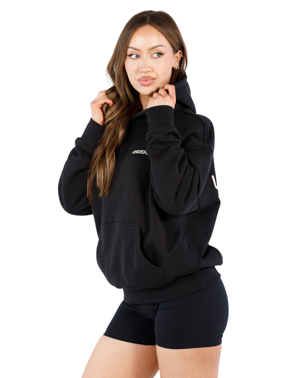 UNDERRATED Classic Logo Hoodie - Black