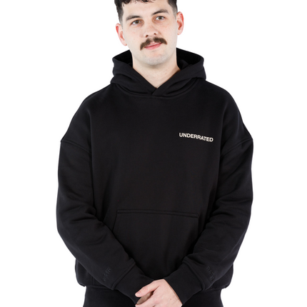 UNDERRATED Classic Logo Hoodie - Black