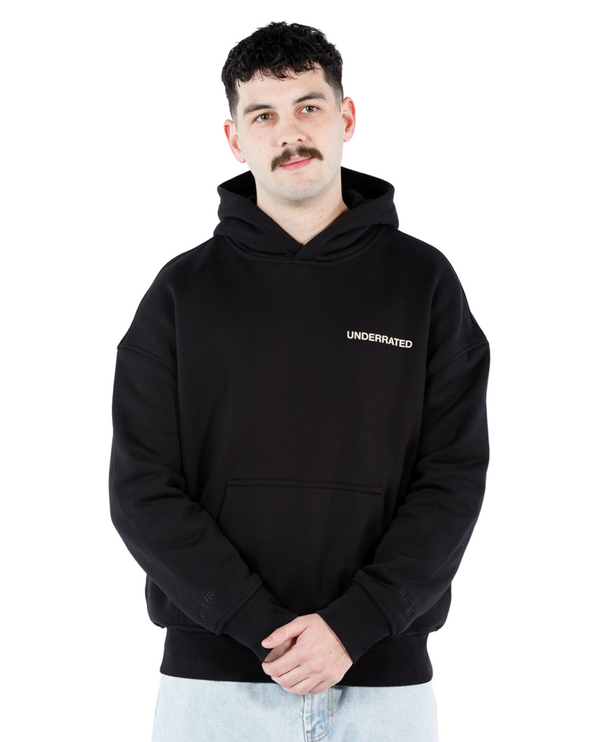 UNDERRATED Classic Logo Hoodie - Black