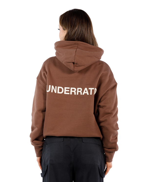 UNDERRATED Classic Logo Hoodie - Brown