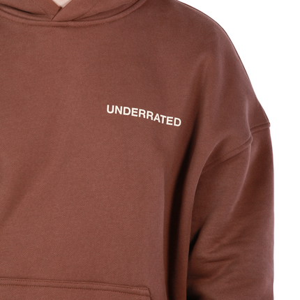 UNDERRATED Classic Logo Hoodie - Brown