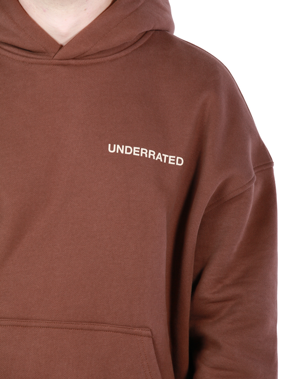 UNDERRATED Classic Logo Hoodie - Brown