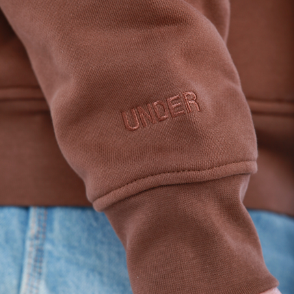 UNDERRATED Classic Logo Hoodie - Brown