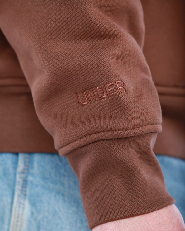 UNDERRATED Classic Logo Hoodie - Brown