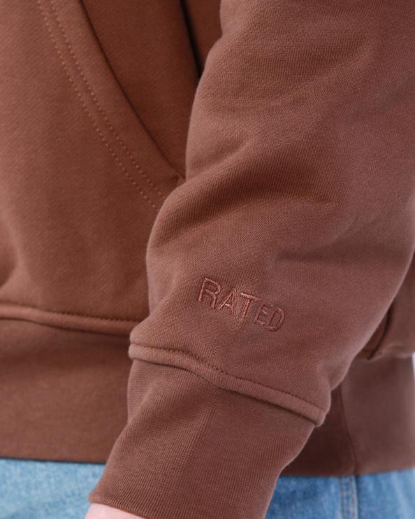 UNDERRATED Classic Logo Hoodie - Brown