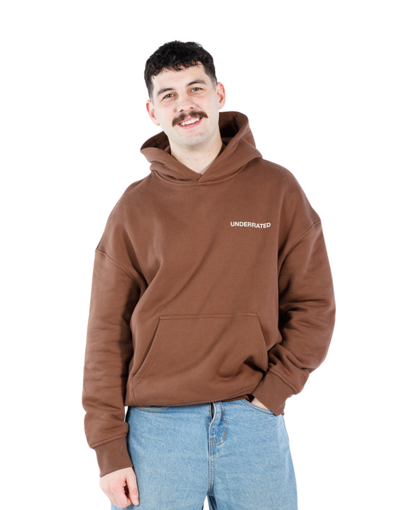 UNDERRATED Classic Logo Hoodie - Brown