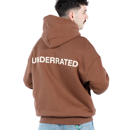 UNDERRATED Classic Logo Hoodie - Brown