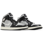 Air Jordan 1 Mid SE 'Black Metallic Silver' (Women's)