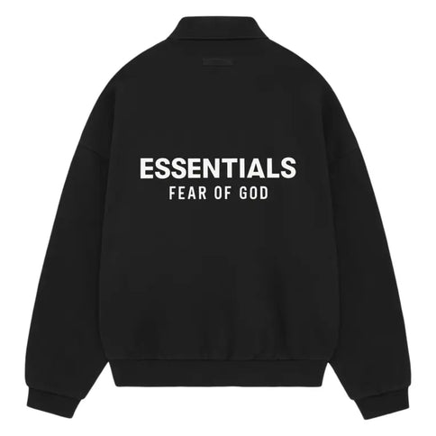 FEAR OF GOD ESSENTIALS Fleece Polo - Black (Holiday 2024)