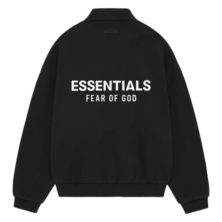 FEAR OF GOD ESSENTIALS Fleece Polo - Black (Holiday 2024)