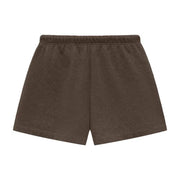 High-Rise-Shorts mit Gürtel Schwarz Sweat Shorts - Heather Wood (SS24)